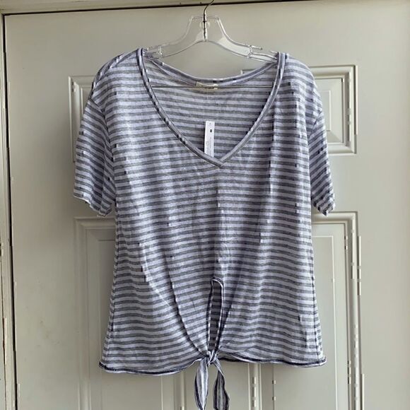 NWT LAmade Tori  Tee Tie  Linen Crop Small - Picture 3 of 7